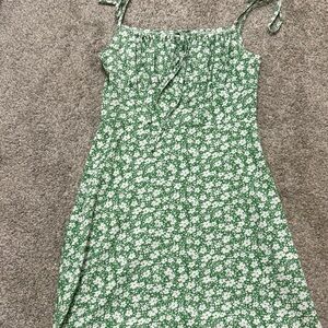 SHEIN Green Spaghetti Strap Sundress